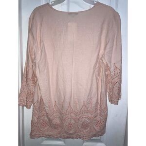 Rose & Rhyme Pink Eyelet Tunic Large